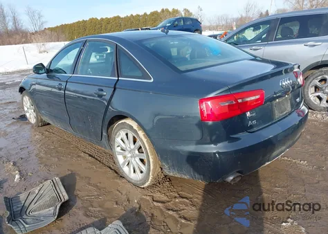 2013 Audi A6 3.0T Premium z USA, uszkodzony, nr VIN WAUGGAFC1DN062661